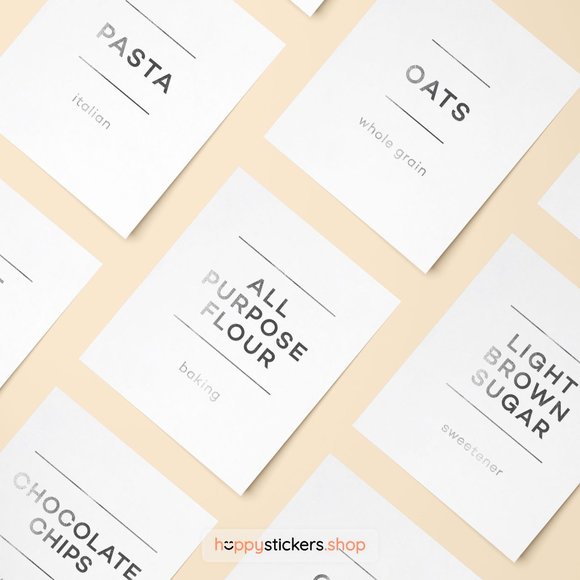 36 Labels • Glorich Minimalist Pantry for Kitchen Storage • Organization Labels - Picture 13 of 17